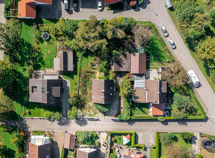 Luftbild Siedlung 18 Immenstaad